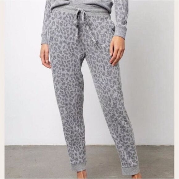 Rails Oakland Melange Leopard Sweatpants Joggers M - Picture 1 of 7